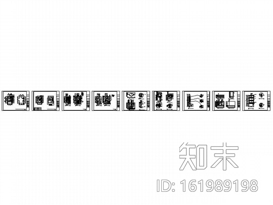 [北京]酒店客房卫生间装修图cad施工图下载【ID:161989198】