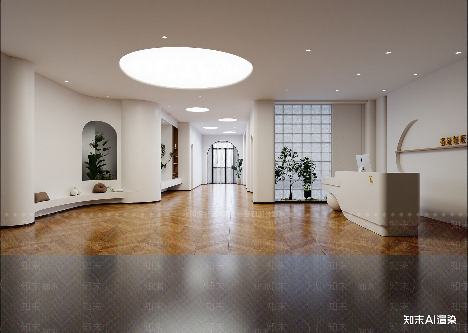 奶油接待室3D模型下载【ID:1215100662】