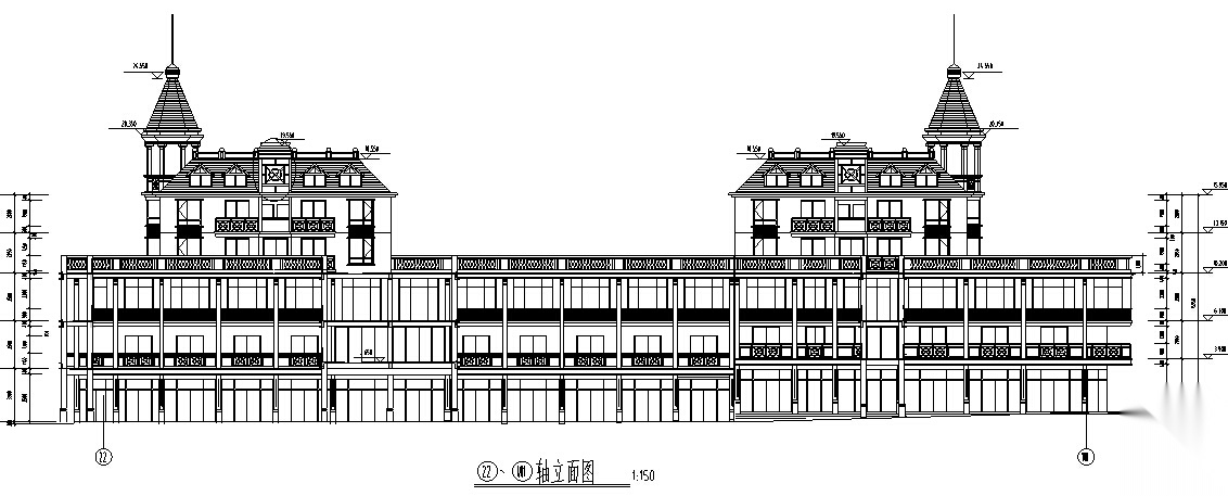 5套商业建筑设计方案初设图CADcad施工图下载【ID:167220191】