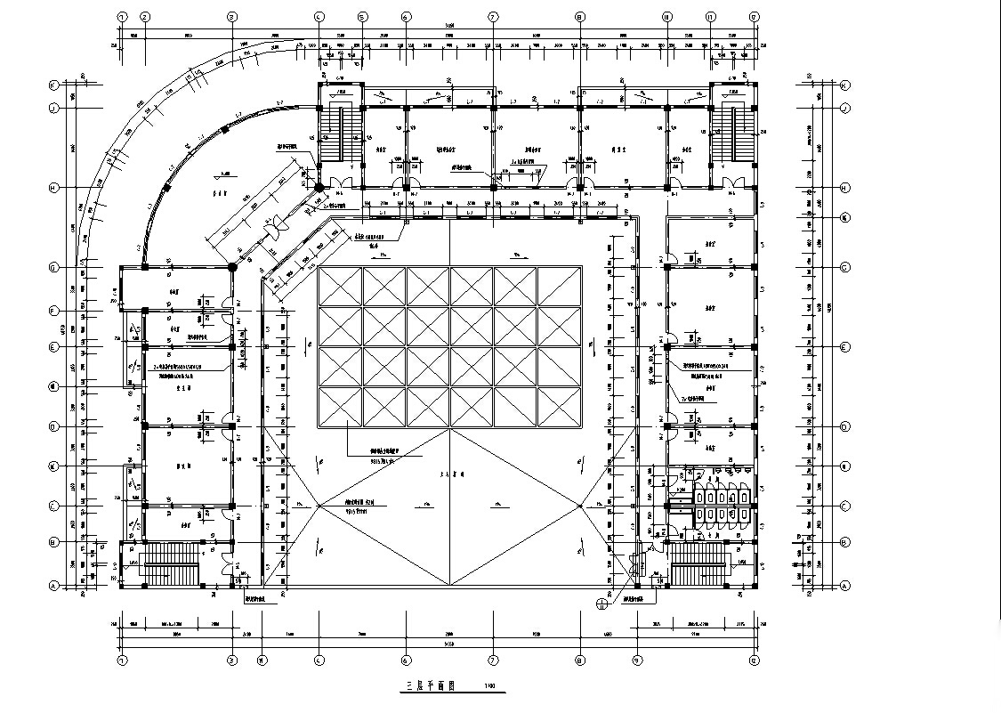 5套商业建筑设计方案初设图CADcad施工图下载【ID:167220191】