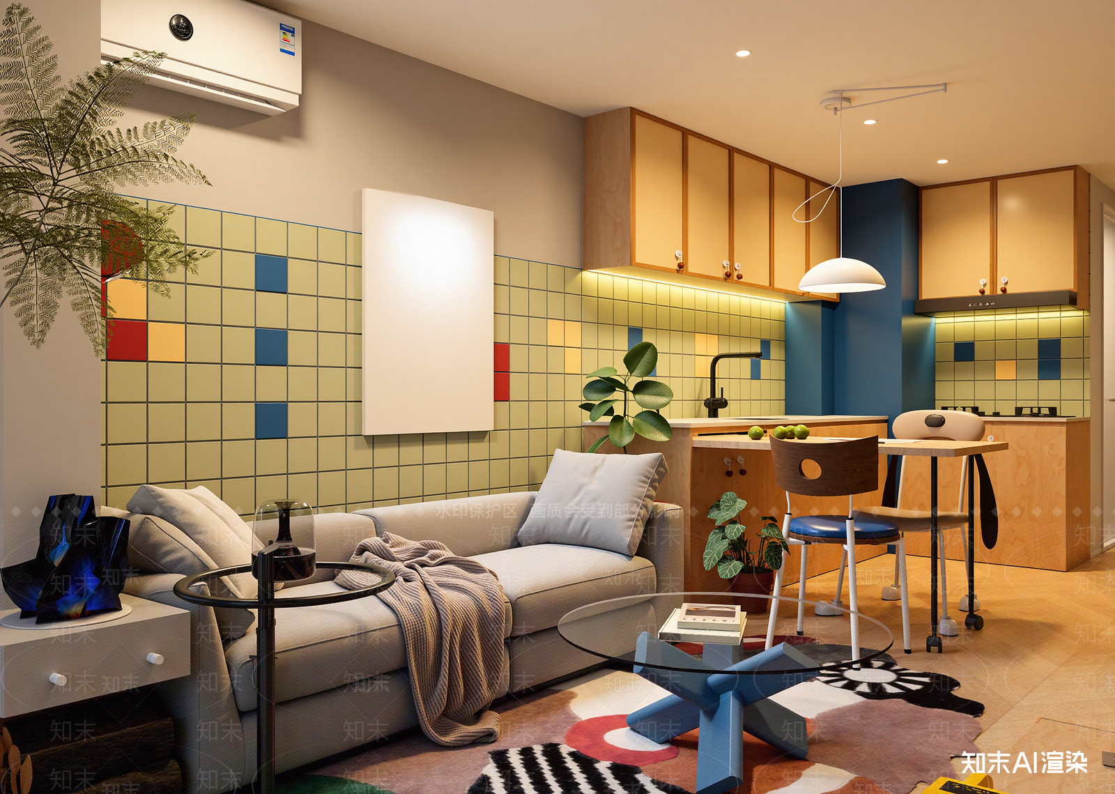 现代客餐厅3D模型下载【ID:1221640058】
