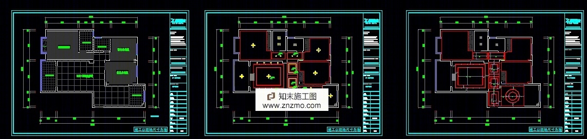 家装施工图cad施工图下载【ID:36905577】