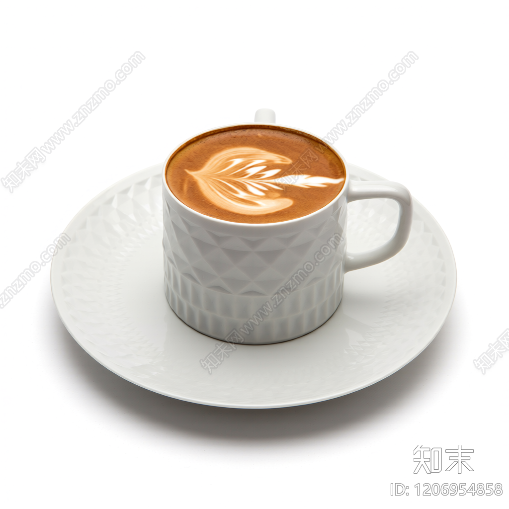 几何纹咖啡杯套装3D模型下载【ID:1206954858】