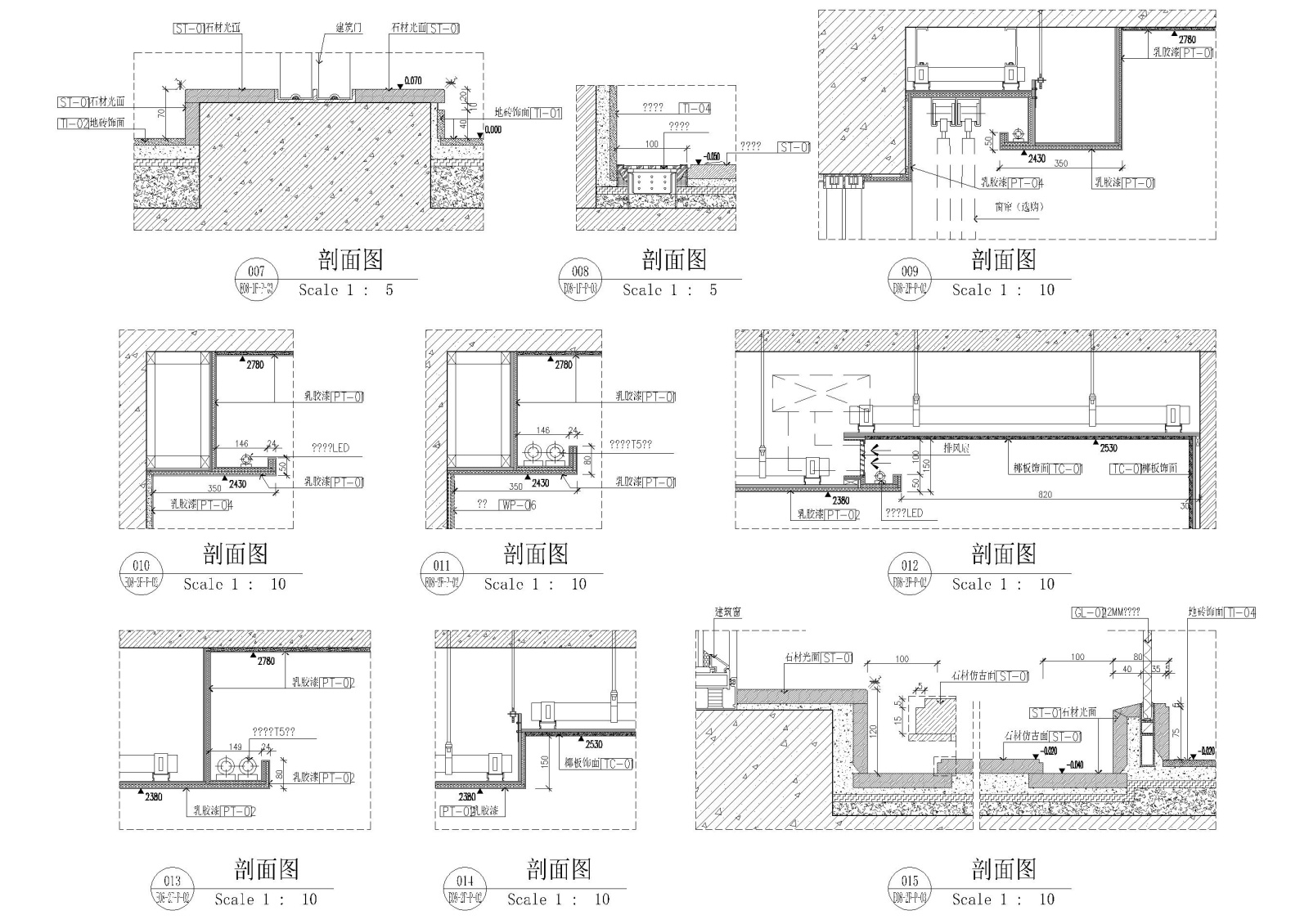 [海南]度假中心新中式复式样板间装饰施工图施工图下载【ID:160651138】