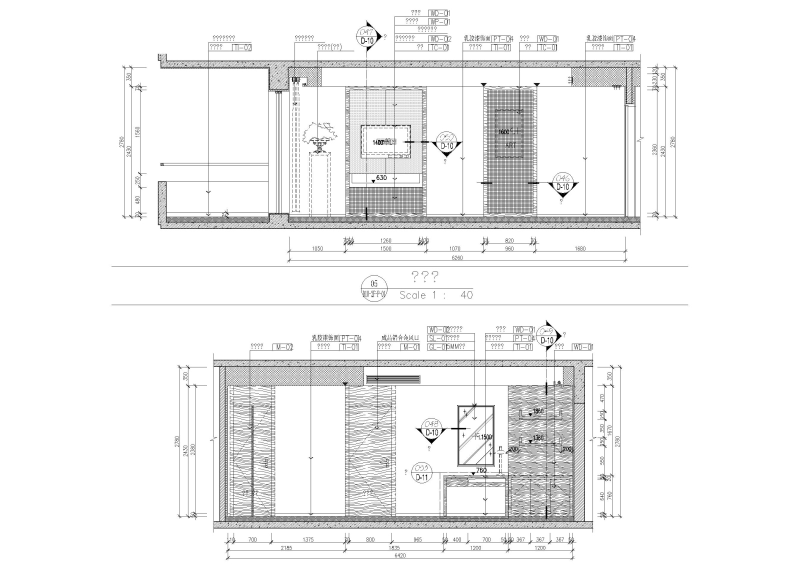 [海南]度假中心新中式复式样板间装饰施工图施工图下载【ID:160651138】