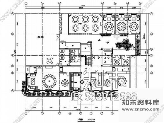 施工图某餐馆装修设计图cad施工图下载【ID:532012598】