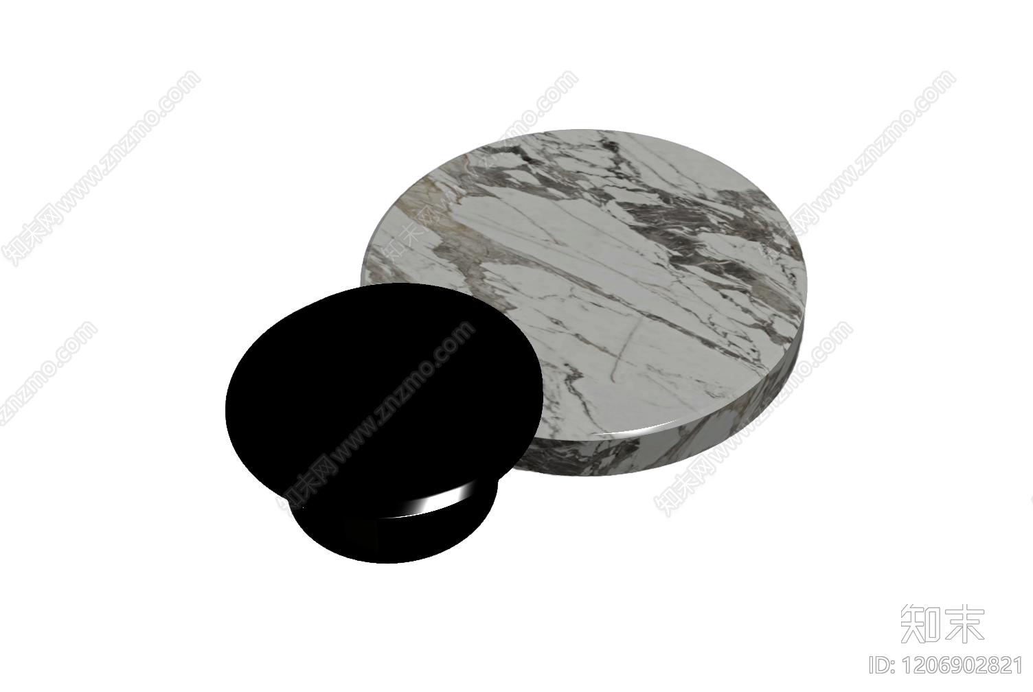 大理石茶几组合3D模型下载【ID:1206902821】