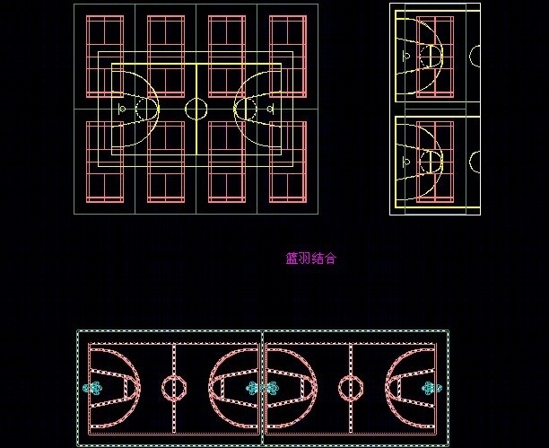 体育类场地设计常用图块cad施工图下载【ID:36947163】