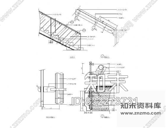 图块/节点不锈钢楼梯详图Ⅱcad施工图下载【ID:832273731】