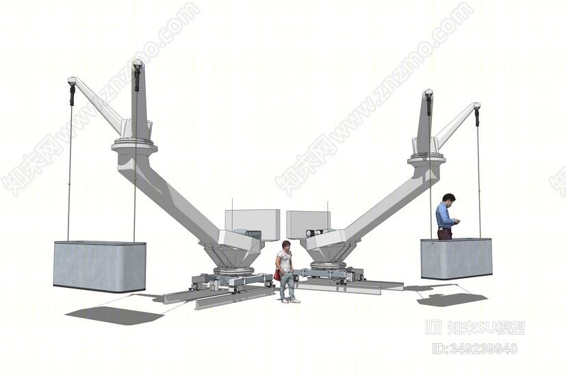 现代风格吊塔SU模型下载【ID:349239940】