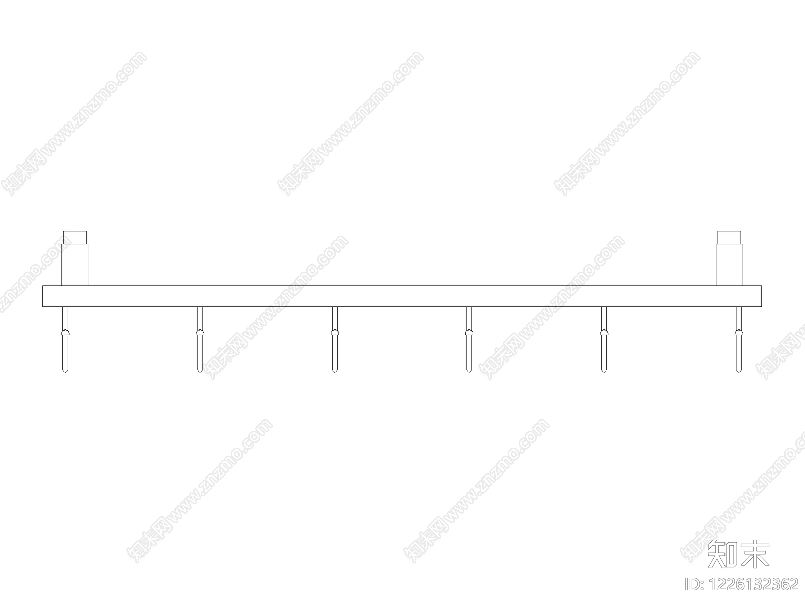 现代五金管件CAD图纸