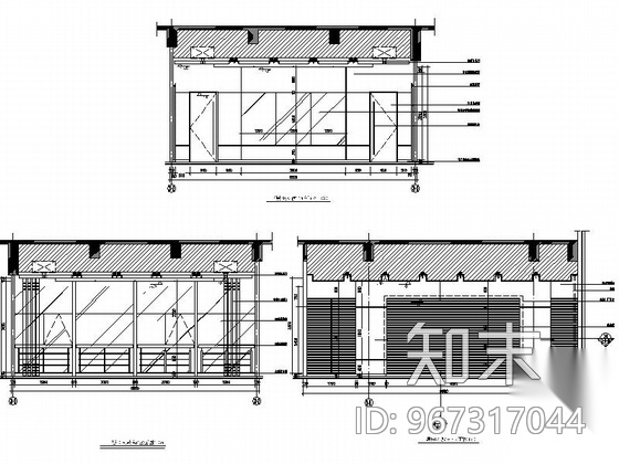 [杭州]某通信枢纽办公楼室内装修施工图（含效果）cad施工图下载【ID:967317044】