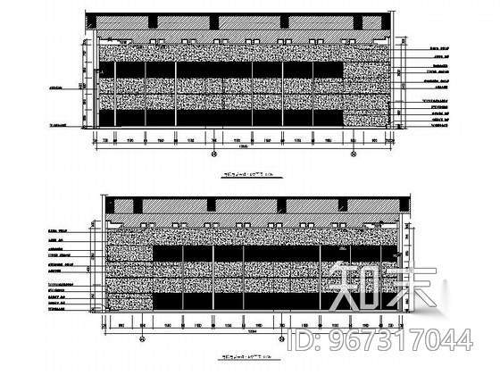 [杭州]某通信枢纽办公楼室内装修施工图（含效果）cad施工图下载【ID:967317044】