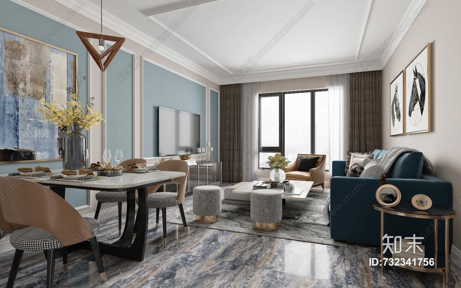 现代客厅沙发茶几贴图贴图下载_现代客厅沙发茶几贴图材质贴图免费