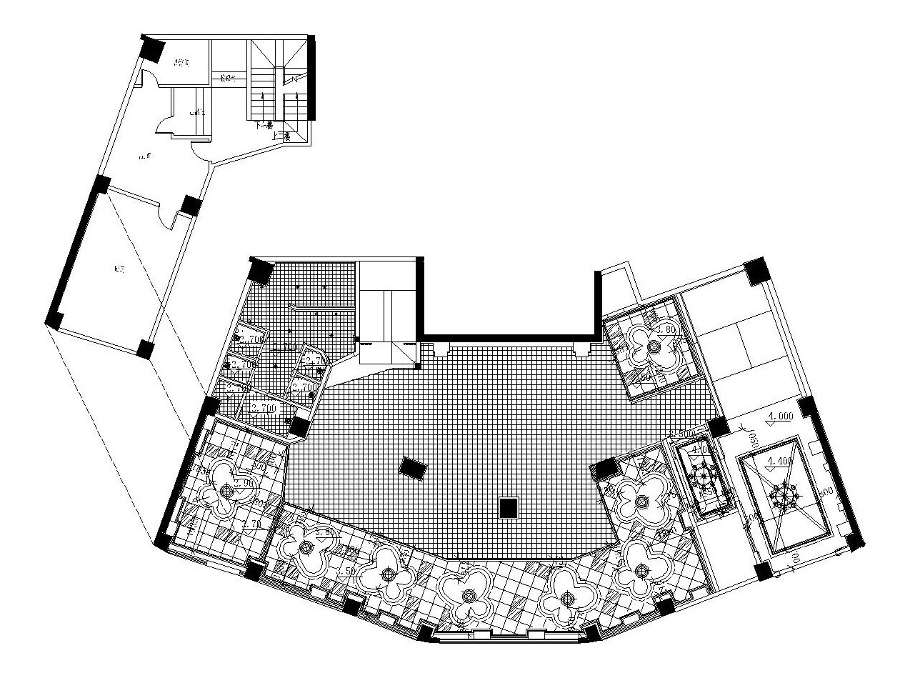 福州欧式简约风—兰博基尼休闲酒吧装饰施工图及效果图cad施工图下载【ID:733597415】