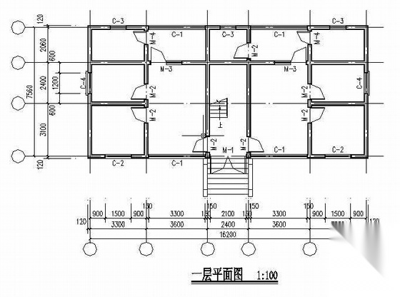 [禄丰县]某仿古派出所综合办公楼建筑办公楼建筑施工图cad施工图下载【ID:166817124】