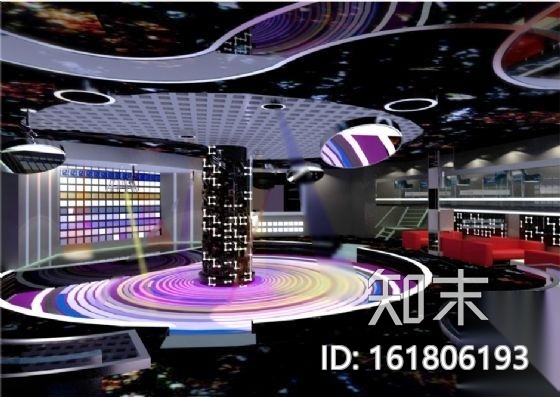 某夜总会KTV娱乐场所装修图(含效果)cad施工图下载【ID:161806193】