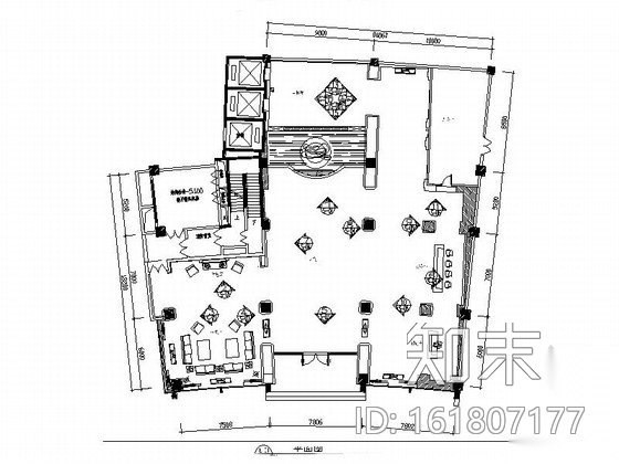 精装豪华欧式风格KTV大厅设计室内装修图（含效果）cad施工图下载【ID:161807177】