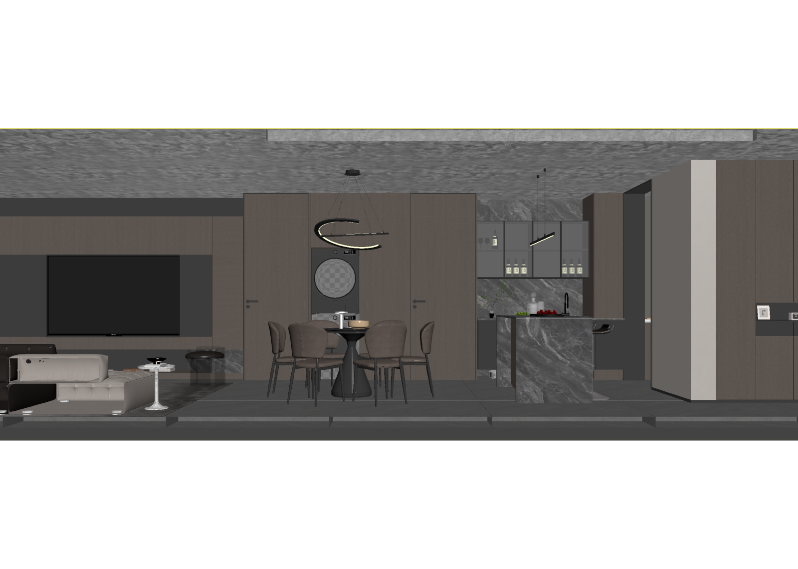意式客餐厅3D模型下载【ID:1215059611】