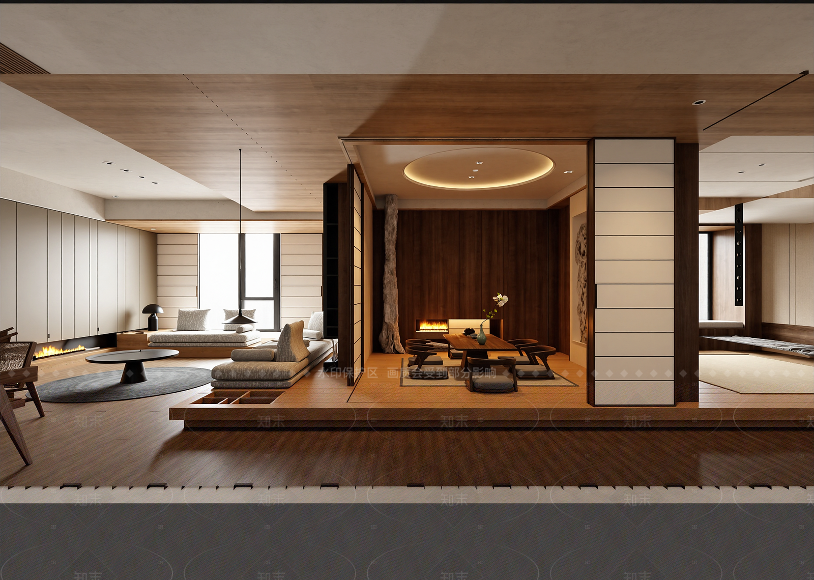 日式茶室3D模型下载【ID:1214568166】