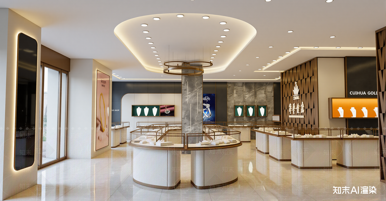 现代珠宝店SU模型下载【ID:1216053757】