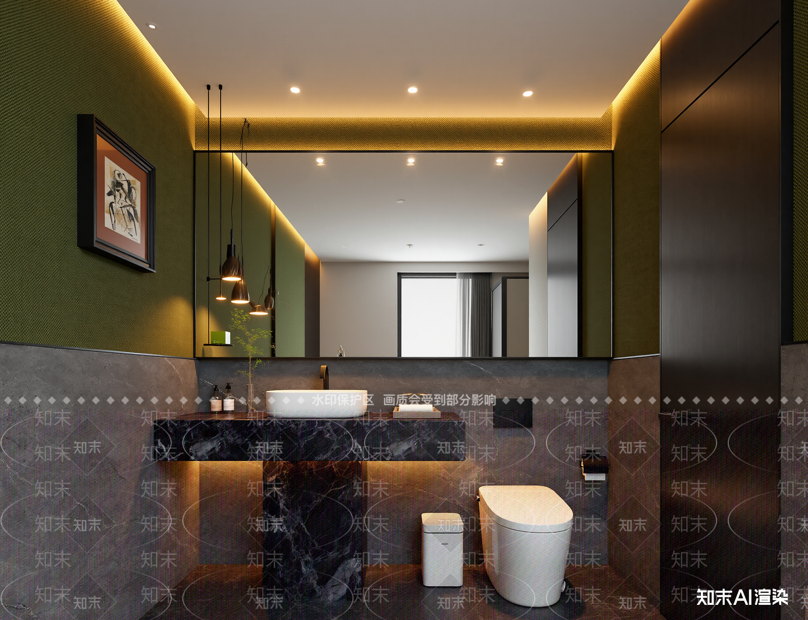 现代卫生间3D模型下载【ID:1215108800】