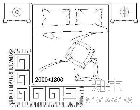 床平面CAD图块2cad施工图下载【ID:161874138】