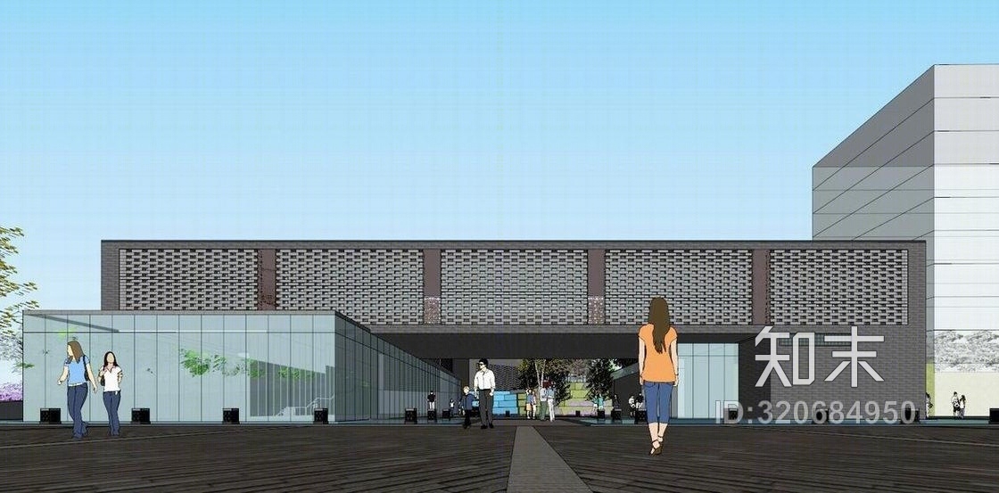 骊山院子售楼处SU模型下载【ID:320684950】