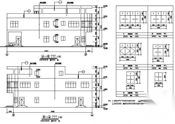 某小学区三层食堂建筑方案图cad施工图下载【ID:151658170】