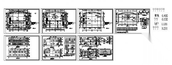 某小学区三层食堂建筑方案图cad施工图下载【ID:151658170】