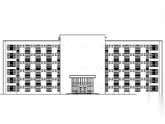 [临颍县]某人民医院新区病房楼建筑施工套图cad施工图下载【ID:166431163】