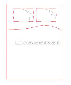 双人床cad施工图下载【ID:178695128】