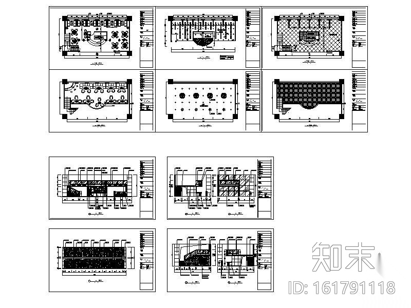 国际机场酒吧装饰方案图cad施工图下载【ID:161791118】