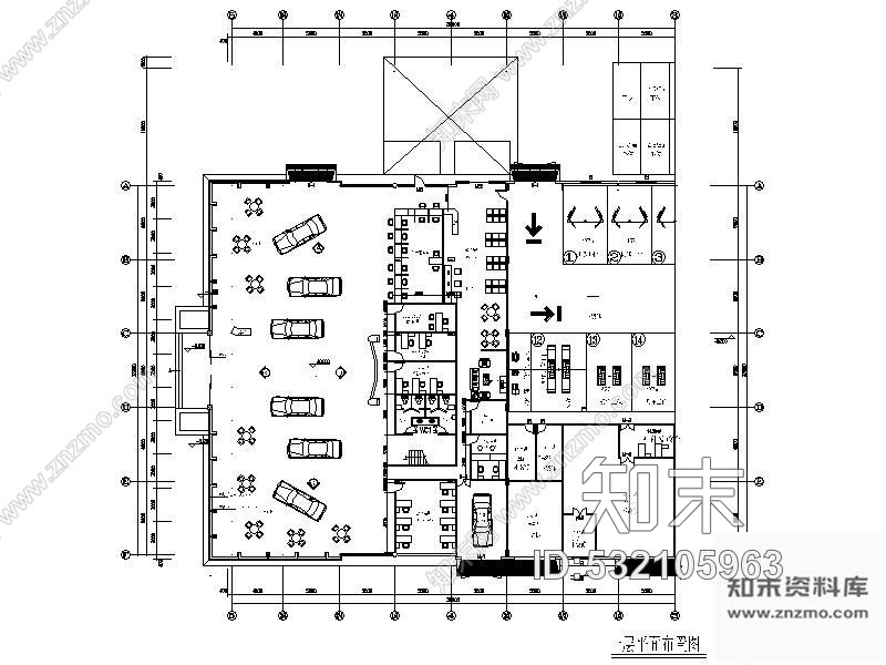 施工图浙江某汽车4S店装饰设计图施工图下载【ID:532105963】