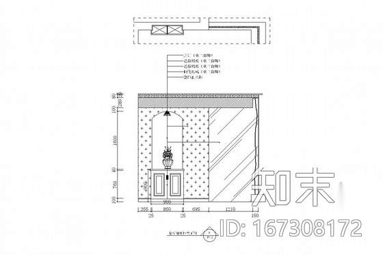 独栋雅居田园风格两层别墅装修图（含效果图）cad施工图下载【ID:167308172】