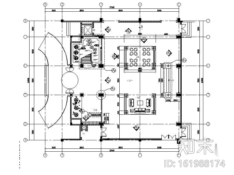 [扬州]某酒店装修设计施工图(含效果)cad施工图下载【ID:161988174】