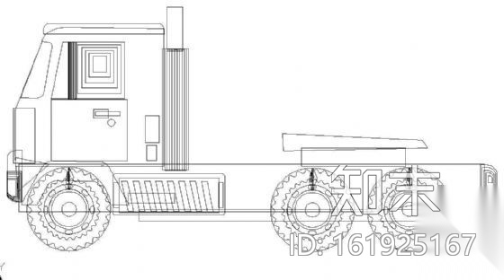 卡车图块cad施工图下载【ID:161925167】