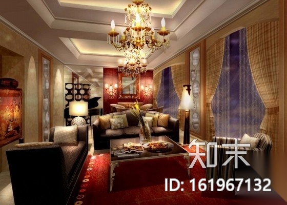 [成都]高档商务旅游酒店客房部施工图（含效果）cad施工图下载【ID:161967132】