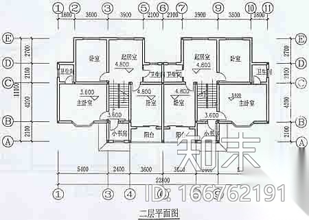 浙江省现代化新农村住宅方案精选-乡村雅居cad施工图下载【ID:166762191】