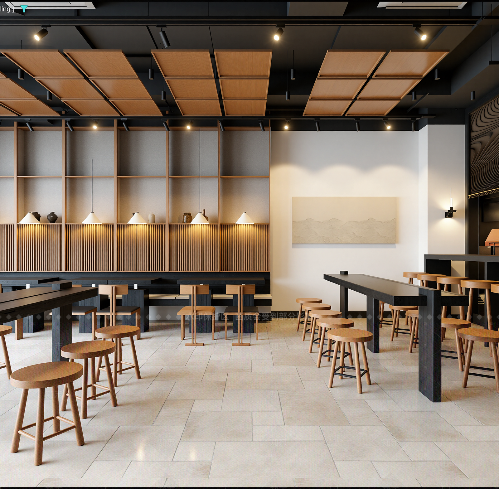 复古咖啡厅3D模型下载【ID:1214921994】