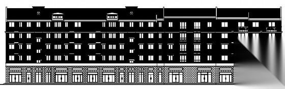 某五层临街商住楼建筑方案图cad施工图下载【ID:149844100】