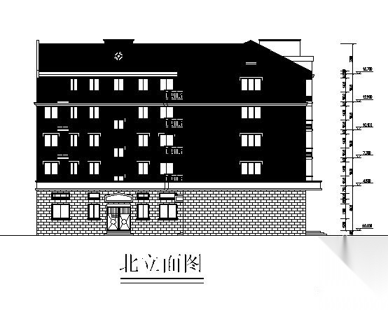 某五层临街商住楼建筑方案图cad施工图下载【ID:149844100】