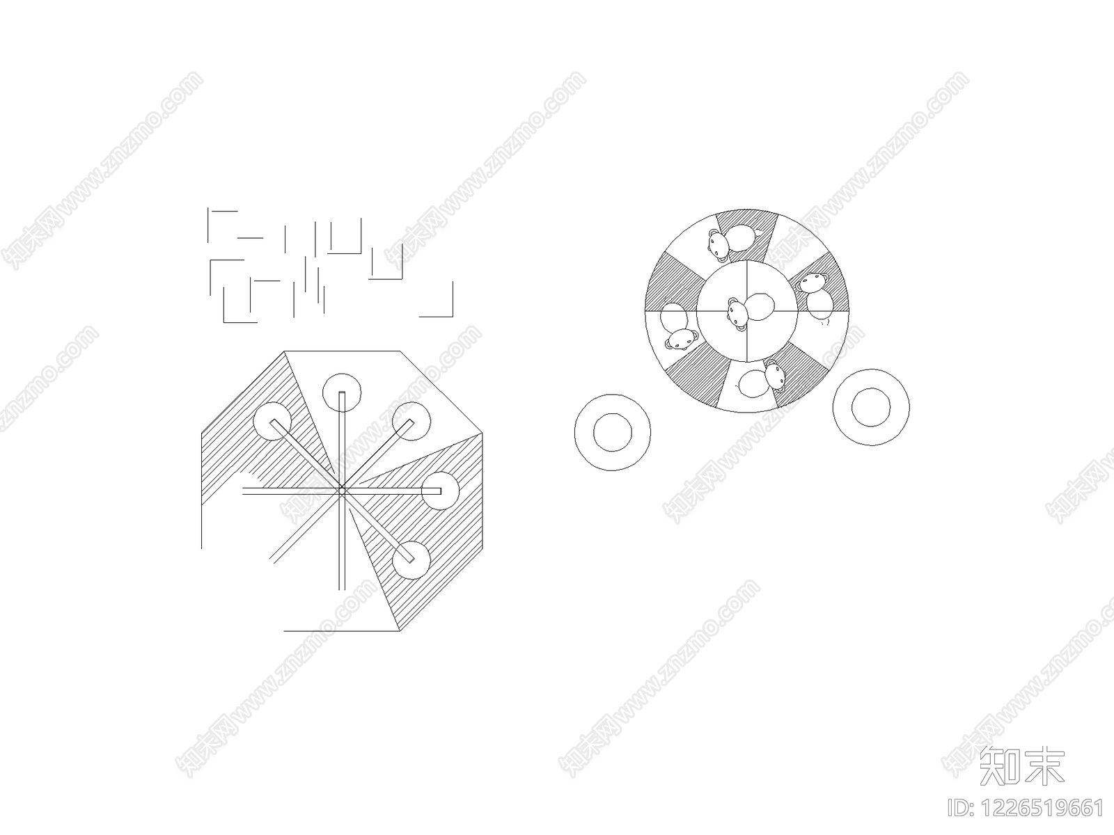 遮阳伞cad施工图下载【ID:1226519661】