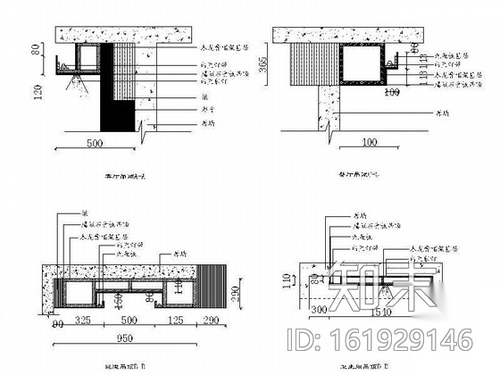 花园小区三居室装修图cad施工图下载【ID:161929146】