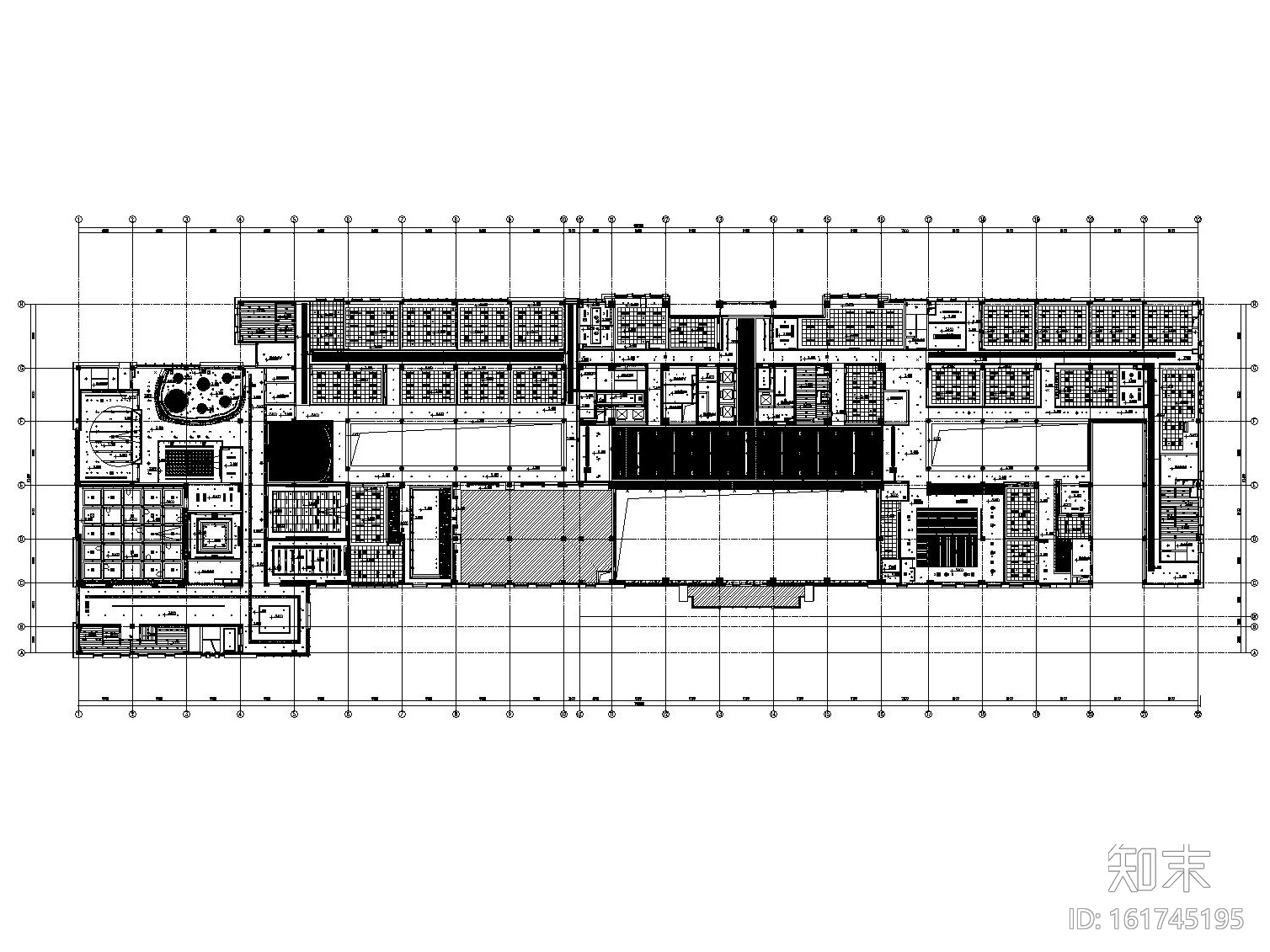 [江苏]某集团20层大型办公楼室内装修全套施工图（附效果...施工图下载【ID:161745195】