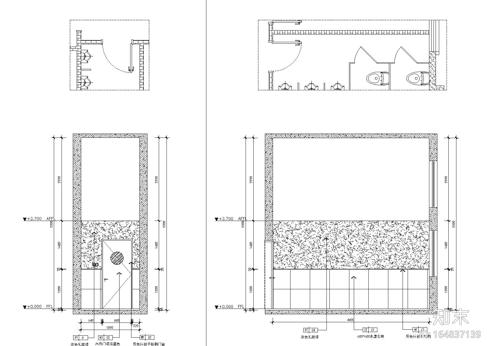 [江苏]昆山英语培训中心全套施工图_效果图cad施工图下载【ID:164837139】