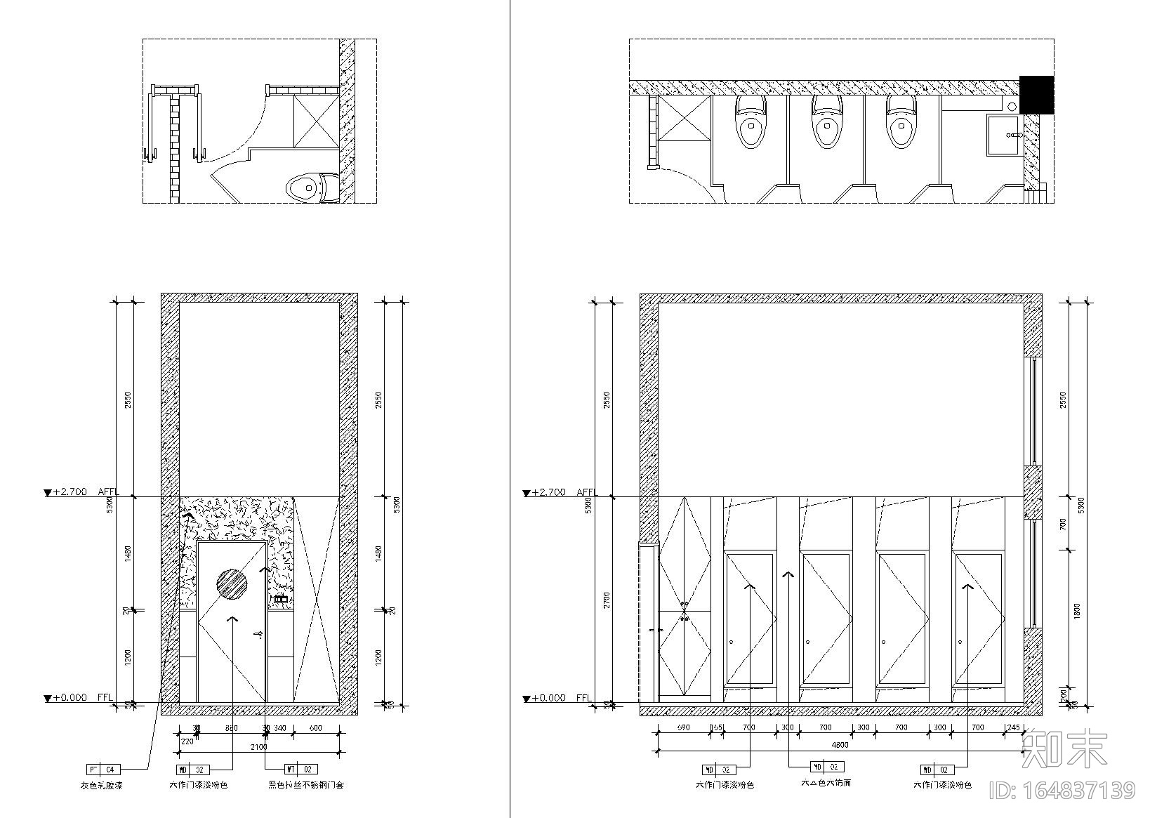 [江苏]昆山英语培训中心全套施工图_效果图cad施工图下载【ID:164837139】