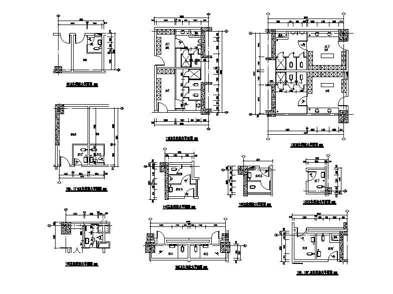 [安徽]高层双子塔式省级2000床综合性医院建筑施工图cad施工图下载【ID:151581101】