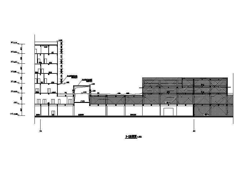 [安徽]高层双子塔式省级2000床综合性医院建筑施工图cad施工图下载【ID:151581101】