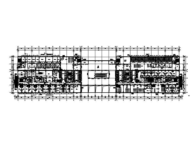 [安徽]高层双子塔式省级2000床综合性医院建筑施工图cad施工图下载【ID:151581101】